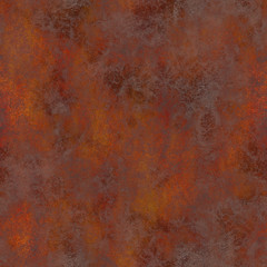 Rusty red brown seamless pattern.
