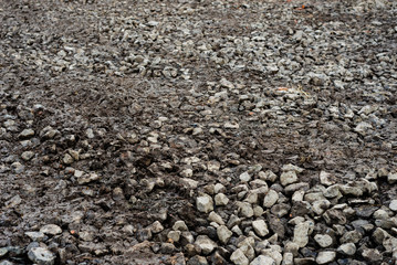 Stone filed mud soil landscape texture