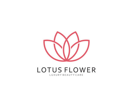 Lotus Flower Logo Inspirations  design template , Beauty or spa logo, vector Illustration