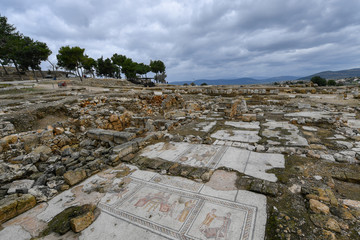 Mosaic floor in Zippori, Israel