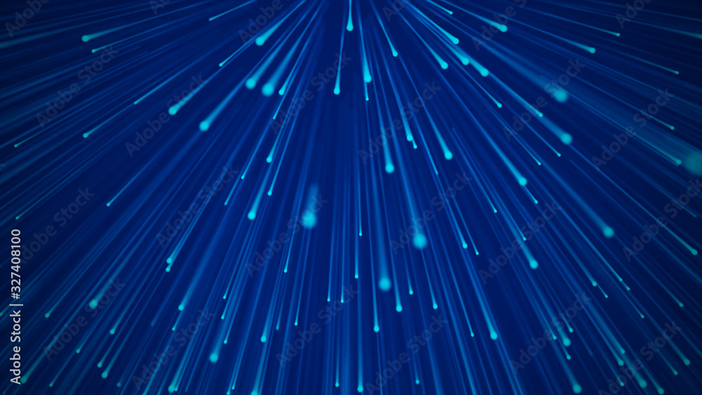 Wall mural abstract circular speed background. centric motion of star trails. starburst dynamic lines or rays. 