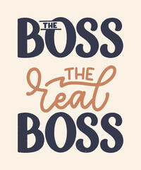 Funny hand drawn lettering quotes for Family Look design. Cool phrase for t shirt print. Inspirational feminism slogan. Funny typography fashion template. Vector