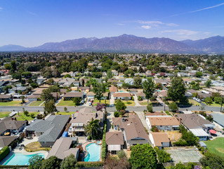 Aerial view of the Temple City area
