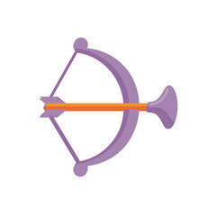 arch and arrow toy flat style