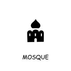 Mosque flat vector icon