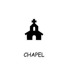 Chapel flat vector icon