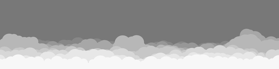 Abstract Color Clouds Sky Generative Art background illustration