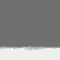 Abstract Color Clouds Sky Generative Art background illustration