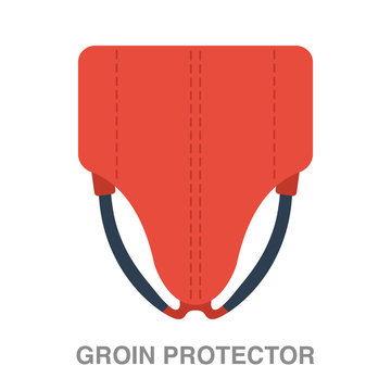 Groin Protector Flat Icon On White Transparent Background. You Can Be Used Black Ant Icon For Several Purposes.	