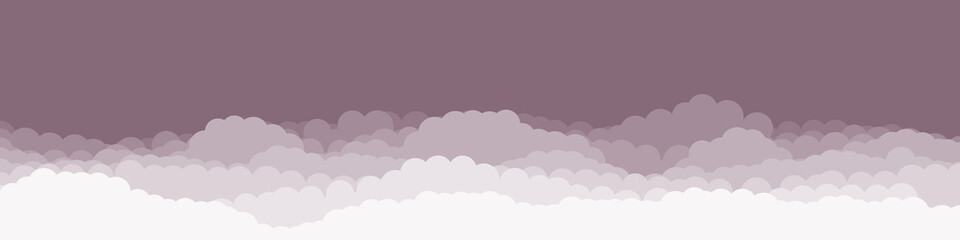 Abstract Color Clouds Sky Generative Art background illustration