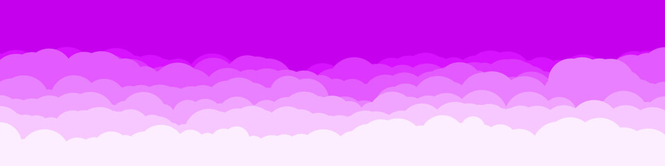 Abstract Color Clouds Sky Generative Art background illustration