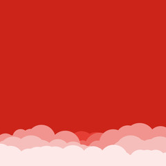 Abstract Color Clouds Sky Generative Art background illustration