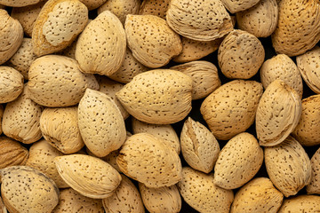 almond nuts closeup background
