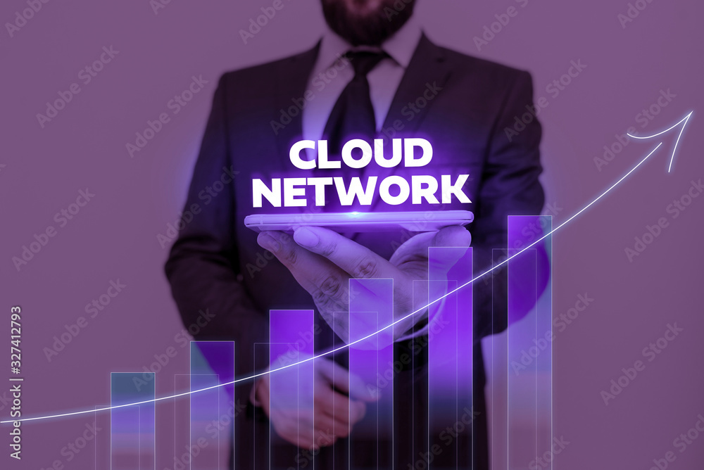 Poster word writing text cloud network. business photo showcasing access of networking resources from centr