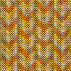 Chunky downward arrow lines knitted texture 