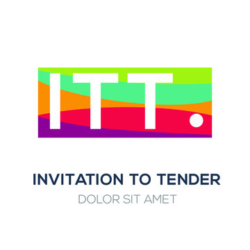 Creative Colorful Logo , ITT Mean (invitation To Tender) .