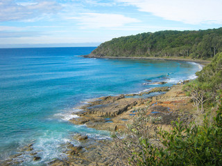 Fototapeta na wymiar Tea Tree Bay Beach in Noosa Heads Sunshine Coast Queensland Australia