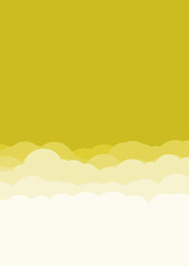 Obraz premium Abstract Color Clouds Sky Generative Art background illustration