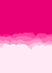 Abstract Color Clouds Sky Generative Art background illustration