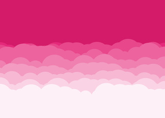 Abstract Color Clouds Sky Generative Art background illustration