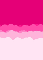 Abstract Color Clouds Sky Generative Art background illustration