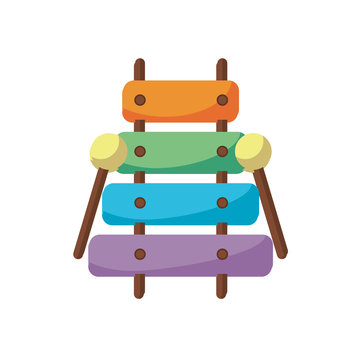 xilophone child toy flat style icon