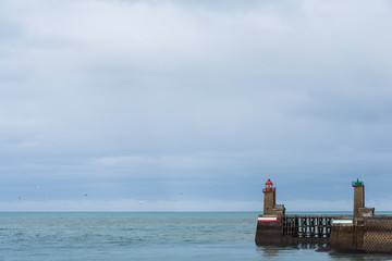 phares de Fécamp et océan