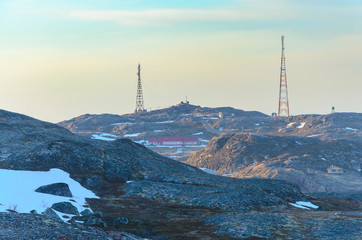 Russia, the Arctic, the Kola Peninsula, the Barents sea, Teriberka: rural wilderness with rocky terrain.