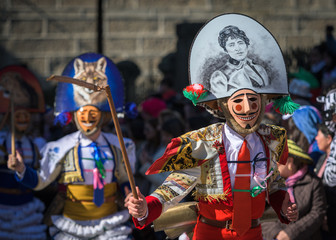 Obraz premium Cigarron en los carnavales de Verin, Ourense
