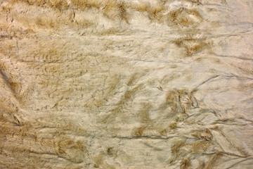 texture of beige fake fur material