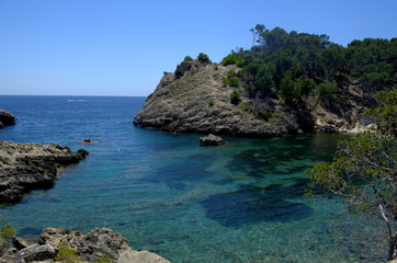 Obraz premium Caló d'en Monjo in Calvia Aerea at Mallorca Island