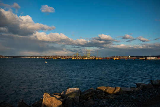 Bug Light Park At Sunset - South Portland, Maine