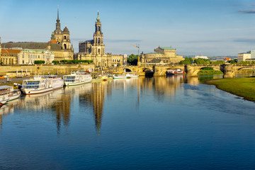 Beautiful panorama of Dresden