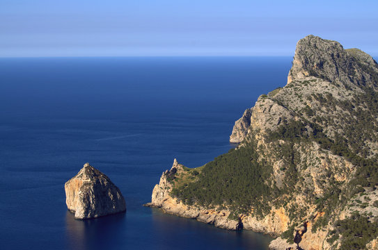 View from Formentor Lookout in Mallorca Island