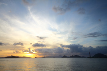 Fototapeta premium Seaside town of Bodrum and spectacular sunsets. Mugla, Turkey
