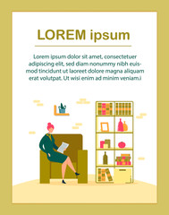 Businesswoman or Secretary Reading Paper Document