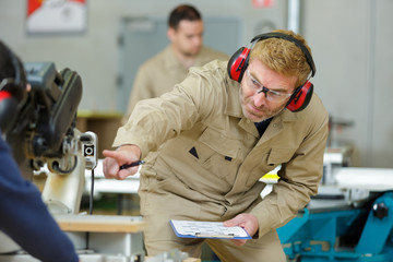 portrait of apprentice in industry sector