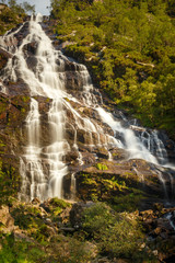 Steall Waterfall - Steall Bàn, Steall in Glen Nevis, Highlands, Scotland, UK