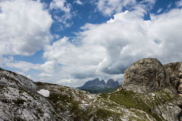 Fototapeta na wymiar Mountain landscape of italian alps in Trentino