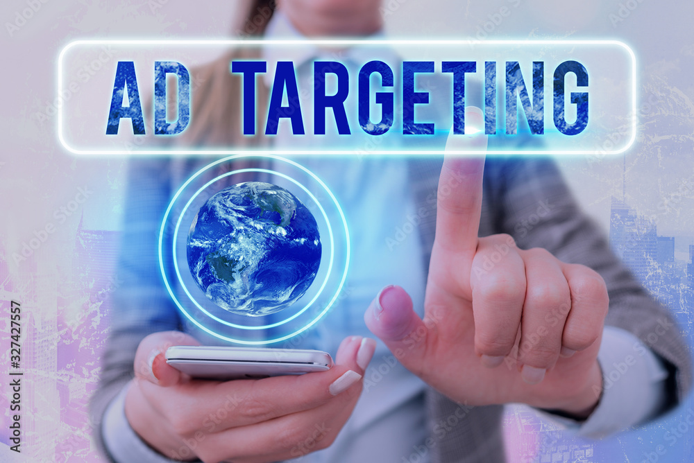 Poster handwriting text writing ad targeting. conceptual photo target the most receptive audiences with cer
