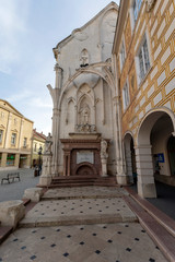 Obraz premium Matthias Corvinus Memorial in Szekesfehervar, Hungary.