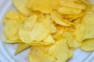french fries in plastic dish