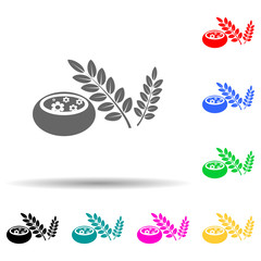 aromatherapy multi color style icon. Simple glyph, flat vector of spa icons for ui and ux, website or mobile application