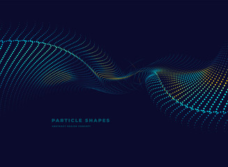 abstract particle tech wave