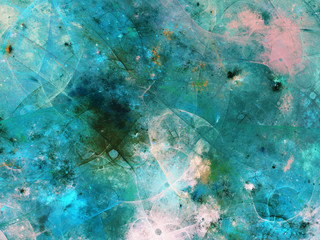 blue abstract fractal background 3d rendering illustration