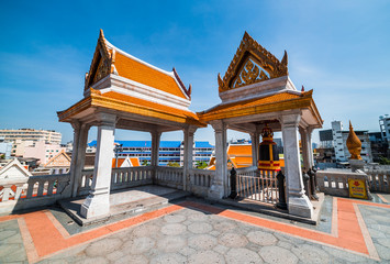 Architectural Elements of the Temple of Golden Buddha in Bangkok, Thailand