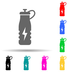 energy drink multi color style icon. Simple glyph, flat vector of sport icons for ui and ux, website or mobile application