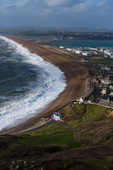 Storm Jorge hits Chesil Beach
