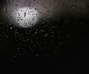 rain falling on black animation