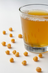 Aquafaba made of chickpea. Replace egg in baking for vegan recipe.